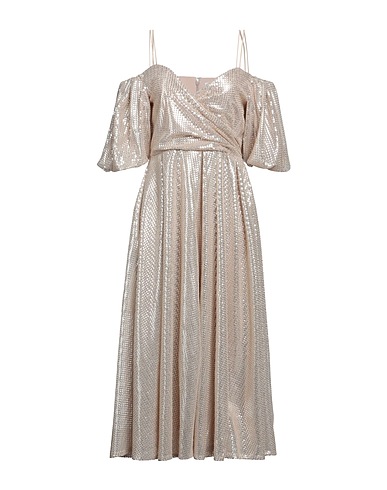 SFIZIO STUDIO Midi dress Beige 100% Polyester