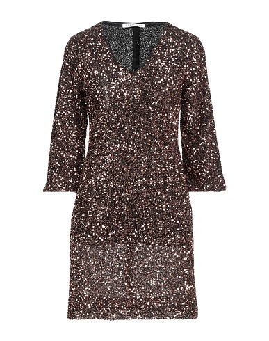 CARACTÈRE Short dress Bronze 100% Polyester