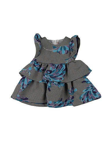 PUCCI Vestido para bebé  Black 48% Cotton, 35% Polyester, 15% Polyamide, 2% Elastane