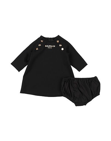 BALMAIN Vestito Baby  Nero 68% Viscosa, 28% Poliammide, 4% Elastan