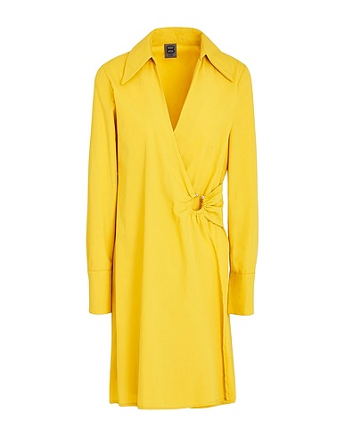 8 by YOOX Kurzes Kleid ORGANIC COTTON TUNIC DRESS
 Senf 100% Baumwolle