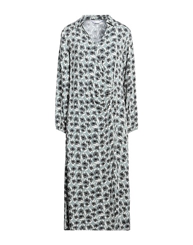 COMPAÑIA FANTASTICA Midi dress Pastel blue 100% Viscose