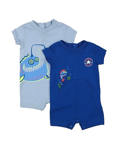 CONVERSE Baby jumpsuit  DEEP SEA CRUISERS 2 PKT ROMPER
 Blue 60% Cotton, 40% Polyester