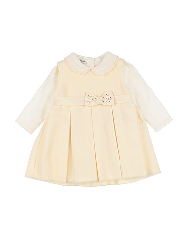 BABY GRAZIELLA Vestito Baby  Panna 100% Cotone