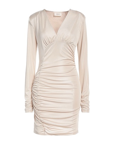 VICOLO Kurzes Kleid Cremeweiß 97% Polyester, 3% Elastan