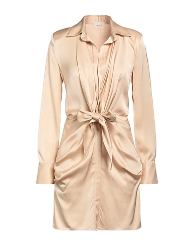 VICOLO Sheath dress Beige 100% Viscose