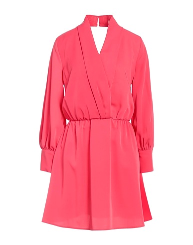 VICOLO Short dress Coral 96% Polyester, 4% Elastane