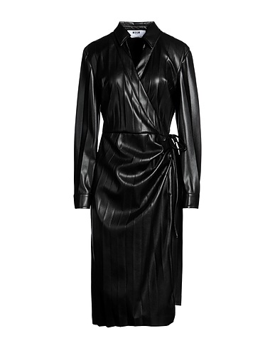 MSGM Midi dress Black 100% Polyester