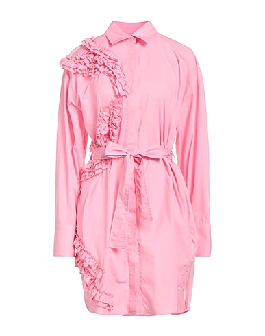 MSGM Shirt dress Pink 100% Cotton