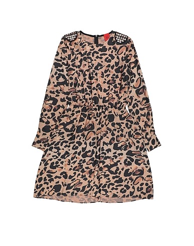 JIJIL JOLIE Kleid Sand 97% Polyester, 3% Elastan, Polyurethan Beschichtet