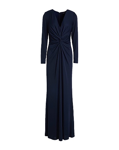 LAUREN RALPH LAUREN Vestito lungo TWIST-FRONT STRETCH JERSEY GOWN
 Blu notte 94% Poliestere, 6% Elastan