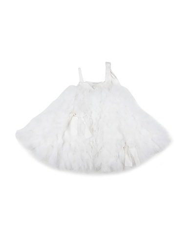 MISS GRANT Dress White 100% Polyester, Polyamide