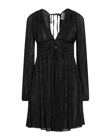 VICOLO Vestito corto Nero 100% Poliestere