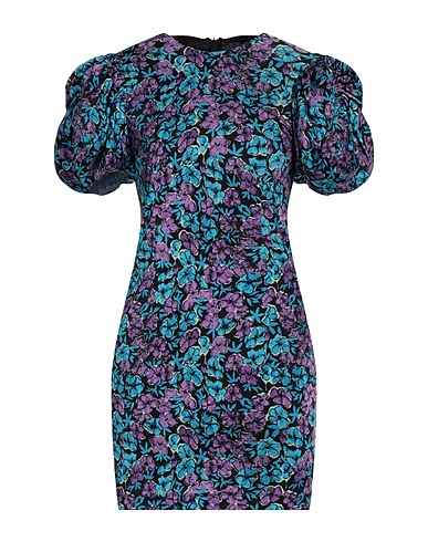 ROTATE BIRGER CHRISTENSEN Short dress Black 95% Polyester, 5% Elastane