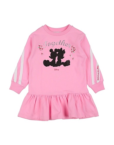 MONNALISA Dress Pink 95% Cotton, 5% Elastane