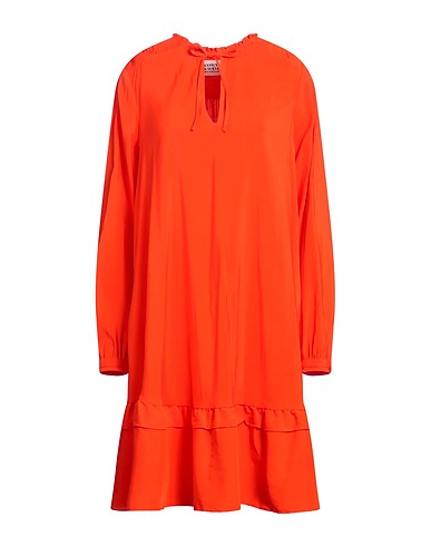 MAISON SCOTCH Midi dress Tomato red 80% EcoVero™ viscose, 20% Polyester