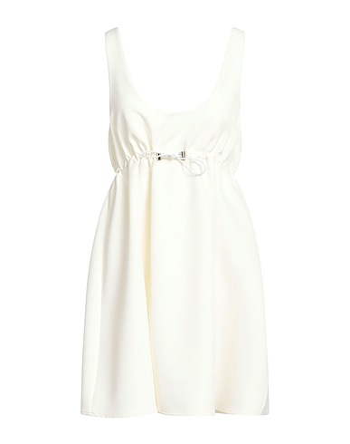 VICOLO Kurzes Kleid Off white 62% Acetat, 38% Viskose