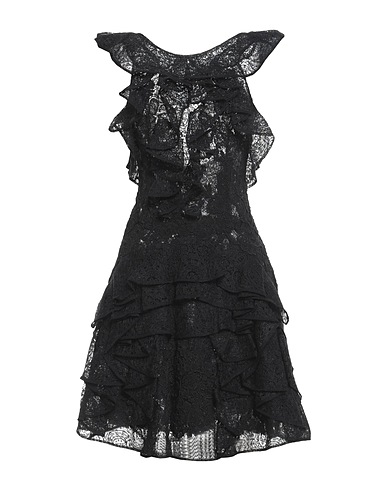 ERMANNO SCERVINO Short dress Black 60% Silk, 40% Polyamide, Cotton, Viscose