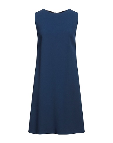 BOTONDI COUTURE Short dress Navy blue 79% Acetate, 21% Viscose