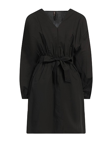 MANILA GRACE Office dress Black 100% Cotton
