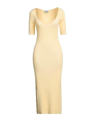 GANNI Midi dress 55% Rayon, 29% Polyamide, 16% Elastane