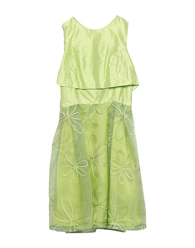 NORA BARTH Short dress Lime green 61% Acrylic, 33% Polyester, 6% Cotton