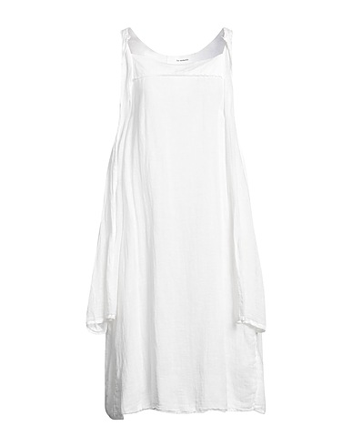 UN-NAMABLE Long dress White 72% Linen, 18% Silk, 10% Viscose
