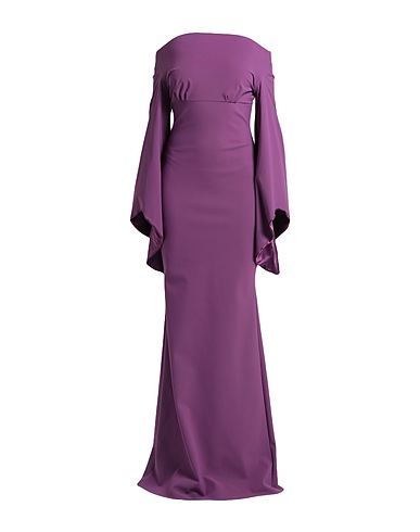 CHIARA BONI LA PETITE ROBE ロングワンピース・ドレス ダークパープル ナイロン 72% / ポリウレタン 28%