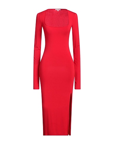 PATRIZIA PEPE Tubino Rosso 92% Viscosa, 8% Elastan, Vetro