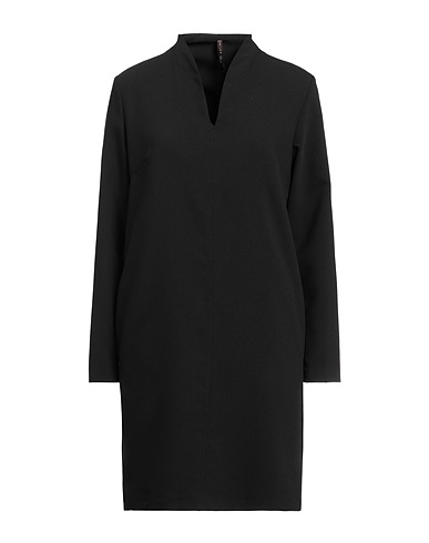 MANILA GRACE Short dress Black 75% Polyester, 23% Viscose, 2% Elastane