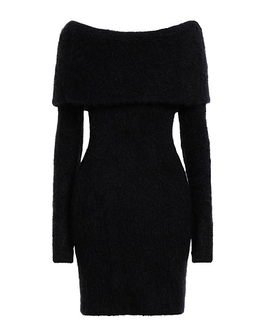 ISABEL MARANT Knit dress Black 42% Mohair wool, 36% Synthetic fibers, 18% Recycled polyamide, 3% Wool, 1% Elastane