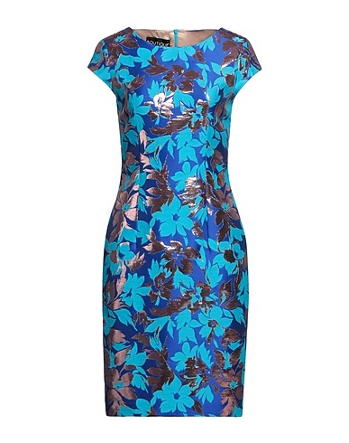 BOUTIQUE MOSCHINO Midi dress Azure 46% Cotton, 37% Polyester, 17% Polyamide