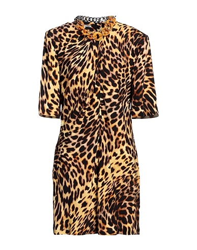 STELLA McCARTNEY Short dress Mustard 95% Viscose, 5% Elastane