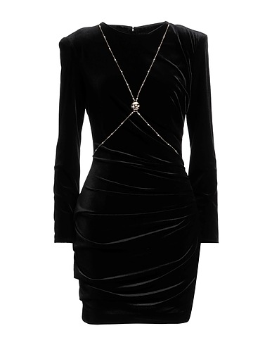 ELISABETTA FRANCHI Sheath dress Black 90% Polyester, 10% Elastane