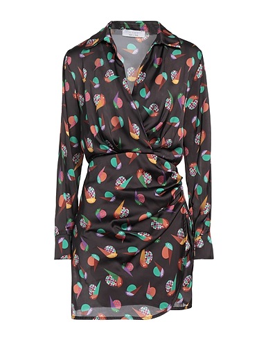 KAOS Short dress Black 100% Polyester