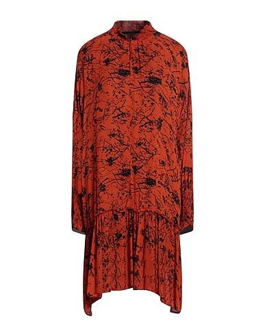 8PM Shirt dress Rust 100% Viscose