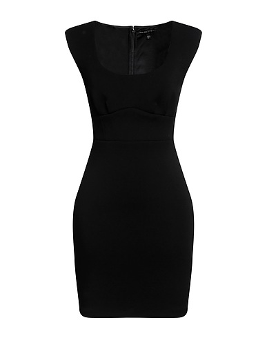 GUESS Sheath dress Black 77% Rayon, 15% Nylon, 8% Elastane