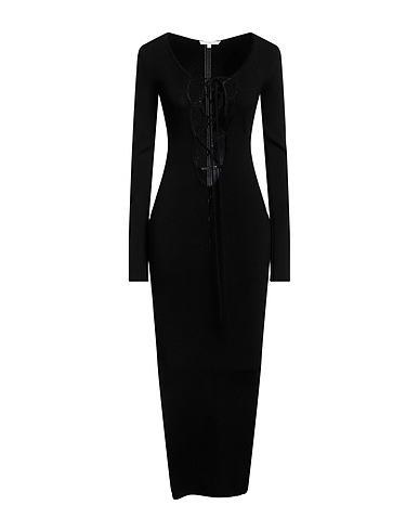 PATRIZIA PEPE Long dress Black 72% Viscose, 28% Polyester