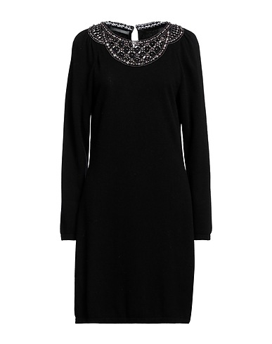 ALBERTA FERRETTI Knit dress Black 70% Virgin Wool, 30% Cashmere