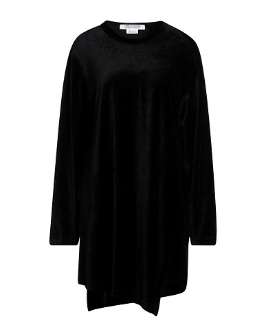 COMME des GARÇONS Vestito corto Nero 34% Rayon, 33% Poliestere, 24% Cotone, 9% Seta