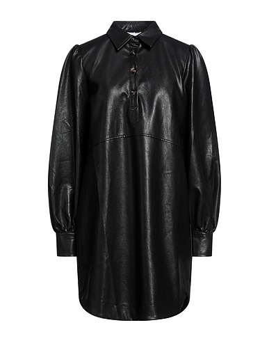 FRNCH Shirt dress Black 100% Polyurethane