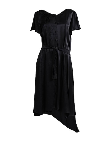 VETEMENTS Hemdkleid Schwarz 100% Viskose, Acetat