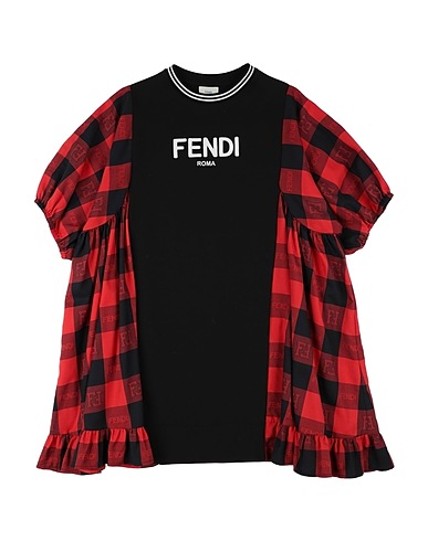 FENDI Dress Black 100% Cotton, Polyamide, Elastane