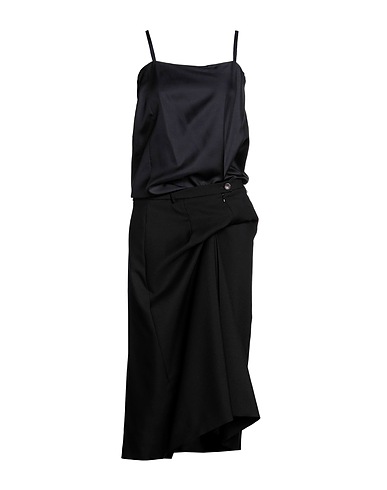 MAISON MARGIELA Elegant dress Black 80% Wool, 20% Mohair wool, Silk