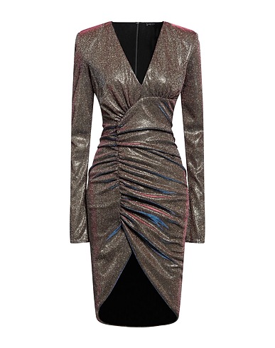 LIU •JO Midi dress Gold 100% Polyester