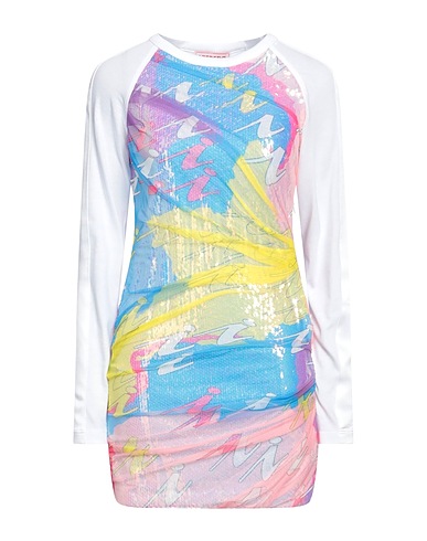 ICEBERG Kurzes Kleid Hellblau 100% Polyester, Baumwolle, Polyamid, Acetat, Viskose