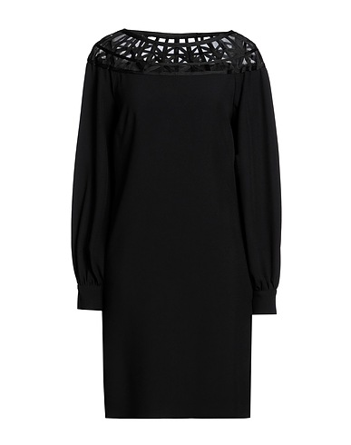 ALBERTA FERRETTI Office dress Black 74% Acetate, 26% Viscose, Silk