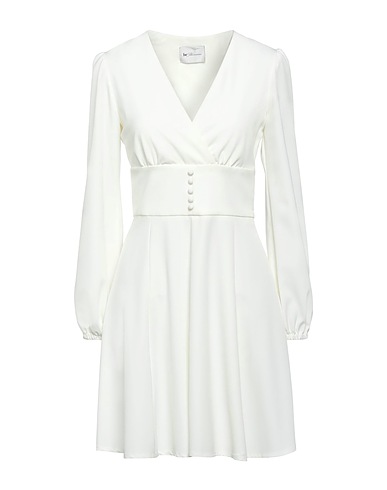 BE BLUMARINE Short dress Cream 95% Polyester, 5% Elastane