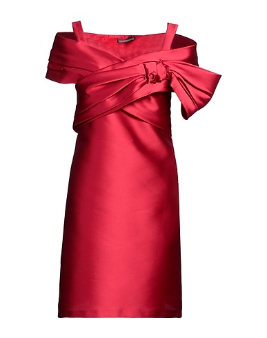 ALBERTA FERRETTI Vestito corto Rosso 85% Poliestere, 15% Seta