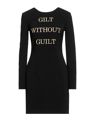 MOSCHINO Short dress COUTURE Black 89% Polyester, 11% Polyurethane